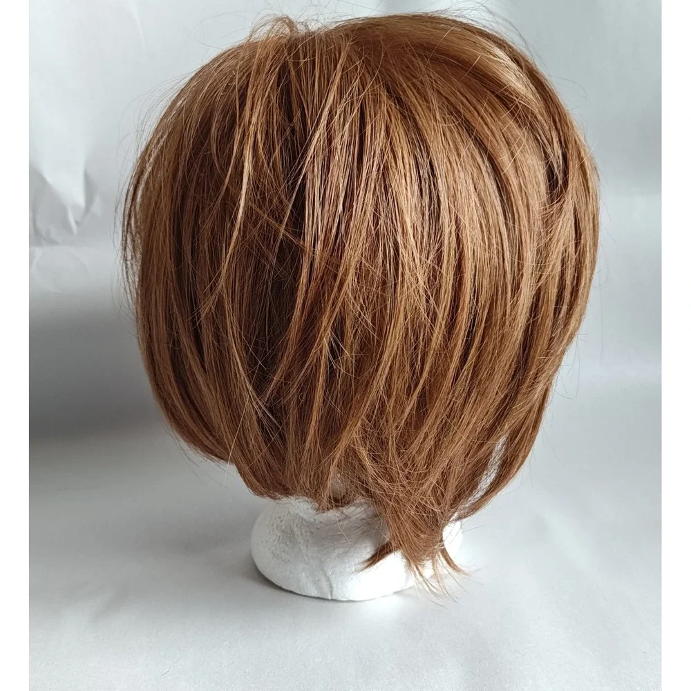 HOW Luxhair Mid Length Bob Wig Womens Light Brown 1261 Tabatha Coffey Synthetic